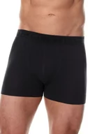Majtki męskie - Bokserki męskie bawełniane classic Brubeck Comfort Cotton BX00501A ciemnografitowy - miniaturka - grafika 1