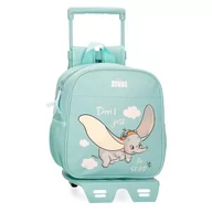 Plecaki szkolne i tornistry - Joumma Disney Dumbo Fly Plecak przedszkolny z wózkiem, niebieski 23x25x10 cm Poliester 5,25 l, Niebieski, Talla única, Plecak przedszkolny z wózkiem - miniaturka - grafika 1