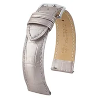 Akcesoria do zegarków - Srebrny pasek skórzany 18 mm HIRSCH Duke Metallic 01027130-2-18 (M)  | OFICJALNY SKLEP | RATY 0% • Zapłać później PayPo • GRATIS WYSYŁKA ZWROT DO 365DNI - miniaturka - grafika 1
