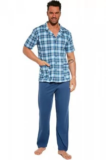 Piżamy męskie - Cornette 318/48 rozpinana piżama męska - grafika 1