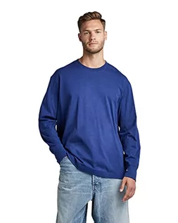 Koszulki męskie - G-STAR RAW Męska koszulka z długim rękawem, niebieska (B255-1822), XXL, niebieski (Balpen Blue B255-1822), XXL - grafika 1
