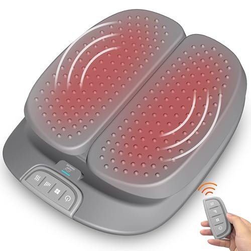 Snailax Shiatsu masażer stóp z funkcją ogrzewania, elektryczne urządzenie do masażu stóp z wibracją, urządzenie do masażu stóp z pilotem zdalnego sterowania, prezent