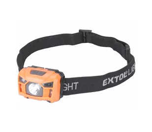 Extol - LED Czołówka z czujnikiem LED/3W/1200 mAh/3,7V pomarańczowa/czarna - Latarki - miniaturka - grafika 1
