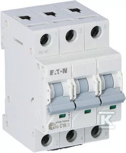 Eaton Wyłącznik nadprądowy HN-C16/3 M194891 - Bezpieczniki elektryczne - miniaturka - grafika 1