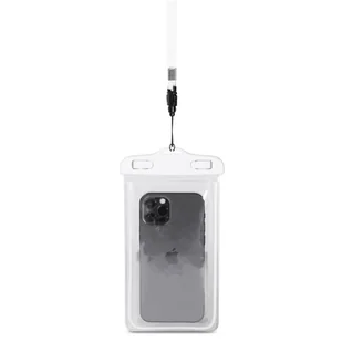 Wodoodporne etui ze smyczą do telefonu PVC - białe - Etui i futerały do telefonów - miniaturka - grafika 2