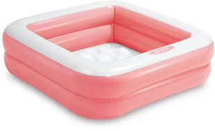 Dmuchany basenik dla dzieci 86x86x25 cm INTEX 57100 pastelowo różowy - Zabawki i gry sportowe - miniaturka - grafika 1