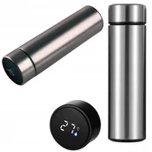 Kubki termiczne - KUBEK TERMICZNY TERMOS NA KAWĘ HERBATĘ Z WYŚWIETLACZEM LED 500ml - miniaturka - grafika 1