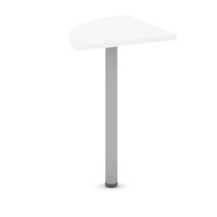 B2B Partner Narożnik biurka, 800x800x750 mm, biały 437434 - Inne meble biurowe - miniaturka - grafika 1