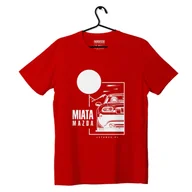 Odzież do sportów motorowych - T-shirt koszulka Mazda Miata czerwona-3XL - miniaturka - grafika 1