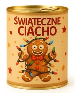 Opakowania i torebki na prezenty - Pakowanie koszulki w puszkę - wzór świąteczny ŚWIĄTECZNE CIACHO - miniaturka - grafika 1