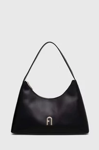 Furla torebka skórzana kolor czarny - Torebki damskie - miniaturka - grafika 1