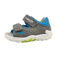Buty dla chłopców - Superfit Sandały chłopięce Flow, szary turkusowy 2000, 21 EU Weit - miniaturka - grafika 1