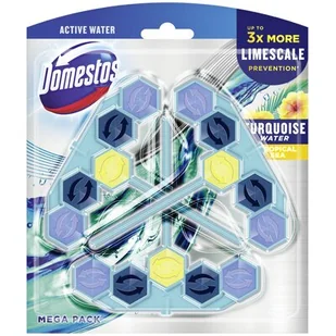 Kostka do WC DOMESTOS Active Water Tropical Sea 3x53g - Środki do WC - miniaturka - grafika 1