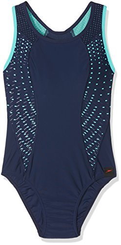 Speedo damski kostium kąpielowy, wielokolorowy (granatowy/włóczniowy), 30/S