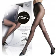 Rajstopy - Gatta rajstopy jak kabaretki FUNNY 20 den nero 4-L - miniaturka - grafika 1