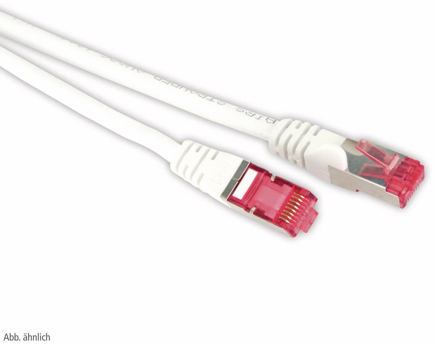 Kabel sieciowy patch S/CONN, kat. 6A, S/FTP, PIMF, bezhalogenowy, GHMT-CERTIFIED, biały, 5,0 m (75715-AW)
