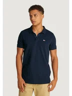 Koszulki męskie - Tommy Jeans T-Shirt TJM PLACKET Niebieski To Fit - miniaturka - grafika 1
