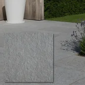 Kostki brukowe i krawężniki - Tiles Plytka Tandur Grey Limestone Pół-szlifowana Bębnowana 20x20x1,5 cm - miniaturka - grafika 1
