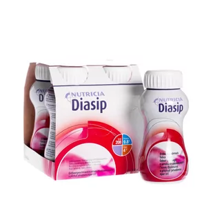 NUTRICIA DIASIP SMAK TRUSKAWKOWY <br>4 x 200 ml - Witaminy i minerały - miniaturka - grafika 1