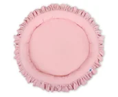 Kokony niemowlęce - Gniazdko z falbanką - brudny róż - miniaturka - grafika 1