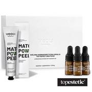 Zestawy kosmetyków damskich - Veoli Botanica Veoli Botanica Matcha Power Peel + Mini Trio Serum ZESTAW Peeling enzymatyczny 75 ml + Zwężające pory serum 3 ml + Liftingujące serum 3 ml + Nawilżające serum 3 ml - miniaturka - grafika 1