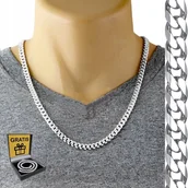 Naszyjniki męskie - Łańcuszek Męski Srebrny Srebro Pr.925 Diamentowany 6Mm/60Cm Łańcuch Włoski - inna (Inny) - miniaturka - grafika 1