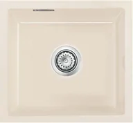 Zlewozmywaki - Zlewozmywak ceramiczny SYSTEMCERAM Mera 42 U Magnolie Korek automatyczny 5301 02 - miniaturka - grafika 1