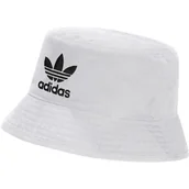 Czapki damskie - Bucked hat unisex adidas ORIGINALS ADICOLOR TREFOIL biały FQ4641-58 cm - miniaturka - grafika 1