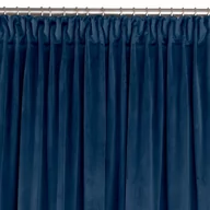 Zasłony - Zasłona VILA kolor indygo styl klasyczny taśma smok transparentna 5 cm velvet 135x245 homede - CURT/HOM/VILA/VELVET/PLEAT/D/50/I - miniaturka - grafika 1