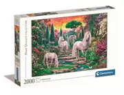 Puzzle - Puzzle 2000 HQ Classical Garden Unicorns - Clementoni - miniaturka - grafika 1