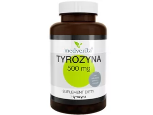 Medverita MEDVERITA, Tyrozyna, 500 mg, 50 kapsułek - Aminokwasy - miniaturka - grafika 1