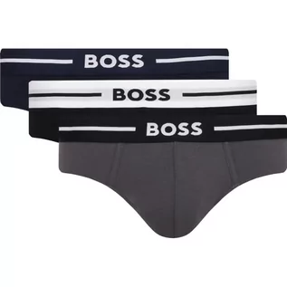 Majtki męskie - BOSS Slipy 3-pack HipBr 3P Bold - grafika 1