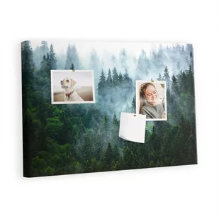 Kolorowy Organizer - Tablica Korkowa z Pinezkami - Mglisty las 60x40 cm - Tablice i flipcharty - miniaturka - grafika 1