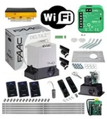 Zestawy do bram - FAAC Zestaw DELTA 2 740 230V do 500 kg + Lampa SŁUPKOWA + Listwa (5 m) + WIFI SUPLA - miniaturka - grafika 1