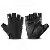 Rękawiczki rowerowe - Rękawiczki rowerowe bez palców rozmiar S czarne - miniaturka - grafika 1