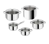 Garnki - Tefal Daily Cook H054AS55 Indukcja Stal nierdzewna 10 elementów - miniaturka - grafika 1