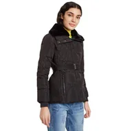 Kurtki damskie - Kurtka damska Desigual Padded Milite zimowa czarna -L - miniaturka - grafika 1