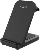 Ładowarki do telefonów - Fixed Ładowarka indukcyjna Powerstation Uni, 3w1, 15W + 5W, czarna - miniaturka - grafika 1