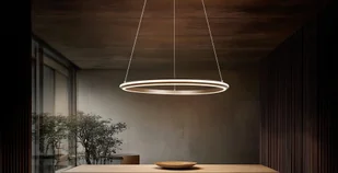 AMADOR 331019165 lampa wisząca kawowa ring fi 75cm LED 48W CCT 3stepDIM - Lampy sufitowe - miniaturka - grafika 1