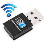 Karty sieciowe - Karta Wifi Wireless USB 2.0 802.11n 300Mbps Karta Sieciowa - miniaturka - grafika 1