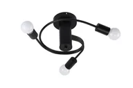 Lampy sufitowe - Candellux Industrialny plafon metalowy FILETTA 33-00828 sufitowe pręty spirala do salonu czarna 33-00828 - miniaturka - grafika 1