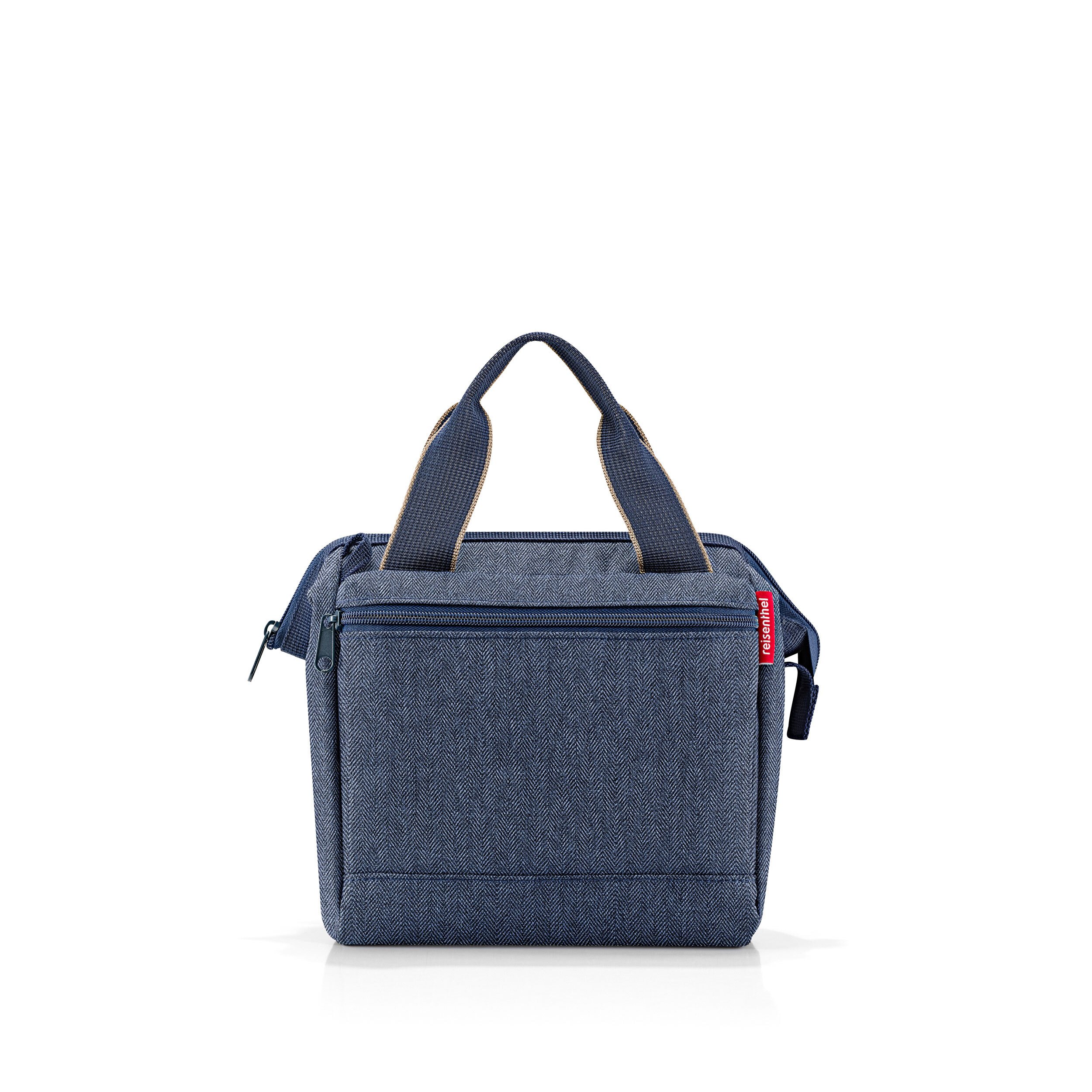 reisenthel allrounder cross, torba podróżna typu crossbody, Herringbone Dark Blue, 4 L, MQ4113