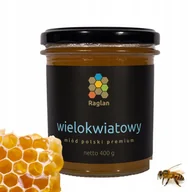 Miód - Polski Miód Wielokwiatowy RAGLAN z Polskiej Pasieki 400 g - miniaturka - grafika 1