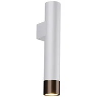 Lampy ścienne - Amplex Kinkiet LAMPA ścienna EIDO 0362 metalowa OPRAWA okrągła tuba przyścienna patyna biała 0362 - miniaturka - grafika 1