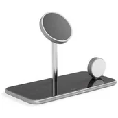 Ładowarki do telefonów - Bezprzewodowa ładowarka Epico Mag+ Glass s MagSafe 10W a 15W (9915111300048) Czarna - miniaturka - grafika 1