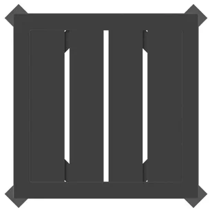 Stolik ogrodowy, antracytowy, 34x34x38 cm, stal - Meble ogrodowe - miniaturka - grafika 6