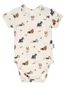Body dla niemowląt - Niemowlęce body krótki rękaw pieski Nicol r.74 - miniaturka - grafika 1