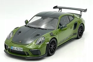 Minichamps Porsche 911 Gt3 Rs 991.2 Green Wiss 1:18 155068232 - Samochody i pojazdy dla dzieci - miniaturka - grafika 1
