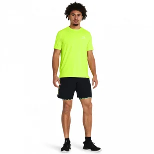 Męskie spodenki treningowe Under Armour UA Tech Woven Wordmark Short - czarne - Spodenki męskie - miniaturka - grafika 1