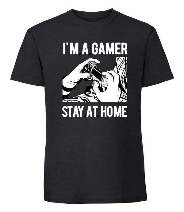 Męska koszulka z nadrukiem - Im A Gamer czarny S